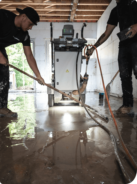 Revêtement de plancher de garage - flocons de vinyles