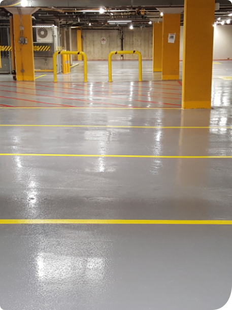 Revêtement de plancher de parking - membrane