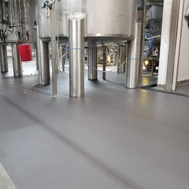 Plancher en polyurethane cimentaire